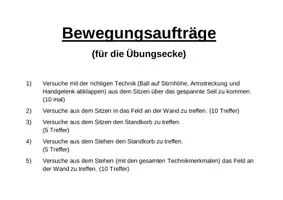 Vorschau - Stundenentwürfe - UE: Standwurf im Basketball - Deckblatt