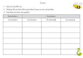 Vorschau - Spiele - s-Laute handlungsorientierte Aufgabe - Seite 1