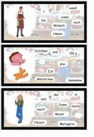 Vorschau - Aufgabenkarten - Schüttelsätze "In der Metzgerei" 2-fach differenziert - DaZ / DaF - Seite 3