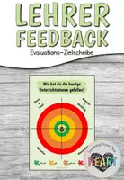 Vorschau - Anderer Materialtyp - Lehrer Feedback - Evaluations-Zielscheibe - Deckblatt