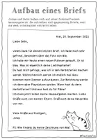 Vorschau - Arbeitsblätter - Arbeitsblätter Aufbau Brief FrauCuppaTea (Kl. 2-6) - Seite 1