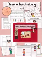 Vorschau - Unterrichtsreihen - Personenbeschreibung: Arbeitsheft (Kl. 3/4) - Deckblatt