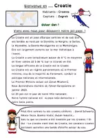 Aperçu - Feuilles d'exercices - Tour d'Europe : la Croatie - Page de couverture