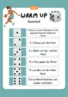 Vorschau - Stationenlernen - Warm Up Übungen / Einwärmen mit Würfel / Sport Basketball - Seite 2