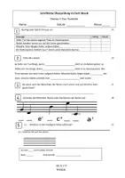 Vorschau - Arbeitsblätter - C-Dur-Tonleiter: schriftliche Überprüfung im Fach Musik - Seite 1