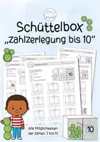 Vorschau - Arbeitsblätter - Schüttelbox | ZR10 | Zahlzerlegung bis 10 - Deckblatt