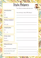 Vorschau - Arbeitsblätter - Basic Linking Words Activity Freebie - Deckblatt