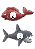Vorschau - Spiele - Fische fangen Spiel Zahlenraum 10 - Seite 3