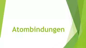 Vorschau - Präsentationen/Tafelbilder - Atombindungen (Präsentation und H5P) - Deckblatt