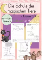 Vorschau - Arbeitsblätter - Lesetagebuch zu "Die Schule der magischen Tiere 3. Licht aus!" - Deckblatt