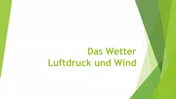 Vorschau - Präsentationen/Tafelbilder - Das Wetter (Luftdruck und Wind) - Deckblatt