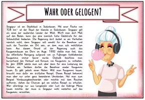 Vorschau - Arbeitsblätter - RÄTSEL- Wahr oder Gelogen? Geschichten zum Lesen, Diskutieren, Bearbeiten - Seite 1