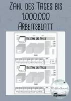 Vorschau - Arbeitsblätter - Zahl des Tages - Materialpaket - Seite 1