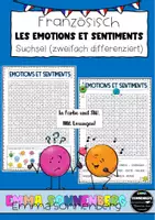 Vorschau - Arbeitsblätter - Suchsel - Emotions et Sentiments - Deckblatt