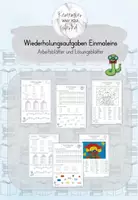 Vorschau - Arbeitsblätter - Wiederholungsaufgaben Einmaleins Arbeitsblätter - Deckblatt