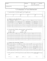 Vorschau - Test - Lernzielkontrolle schriftl. Addition/Subtraktion, Gewichte - Seite 2
