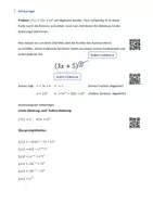 Vorschau - Arbeitsblätter - Ableitungsregel - Kettenregel mit Übungen und Lösungen - Deckblatt