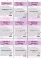 Vorschau - Spiele - Lesespiel Powersätze- positive Affirmationen - Seite 1