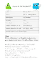 Vorschau - Arbeitsblätter - Kannst du die Satzglieder? - Deckblatt