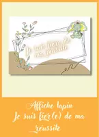 Aperçu - Affichage - Affiche / Carte "Je suis fier/fière de ma réussite" - Page de couverture