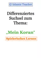 Vorschau - Spiele - Differenz. Suchsel zum Thema: "Mein Koran" (spiel. Lernen) - Deckblatt
