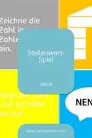 Vorschau - Spiele - Zahlen lesen, schreiben, Zahlenstrahl im ZR100 - Deckblatt