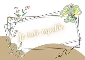 Aperçu - Affichage - Affiches A4 avec illustration lapin « je suis capable » - Page 3