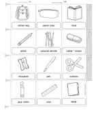 Vorschau - Arbeitsblätter - Englisch - school supplies - picture dictionary - Miniwörterbuch - Leporello - Schulsachen - Seite 2