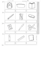 Vorschau - Arbeitsblätter - Englisch - school supplies - picture dictionary - Miniwörterbuch - Leporello - Schulsachen - Seite 3