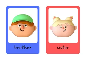 Vorschau - Bildkarten - Family Members Flashcards | Vocabulary - Seite 2