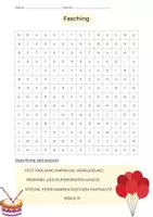 Vorschau - Spiele - Suchsel Fasching - mittel - Deckblatt