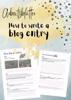 Vorschau - Arbeitsblätter - How to write a blog entry - ZP10 - Deckblatt
