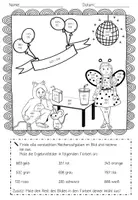 Vorschau - Arbeitsblätter - Rechenmalblätter Karneval, Fasching, Zahlenraum 1000, Klasse 3, Rechne und Male, Addition, Subtraktion - Seite 2