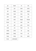 Vorschau - Spiele - Bingo irregular verbs (simple past & past participle) - Seite 1