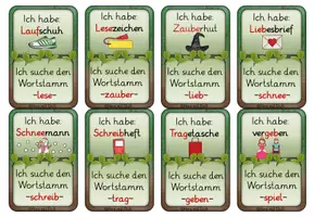 Vorschau - Spiele - Lesespiel: Wortstämme "Ich habe... Wer hat...?" - Seite 3