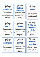 Vista previa - Juegos / Gamificación - Yo tengo quién tiene Tiempos verbales. Verbos Regulares - página 3