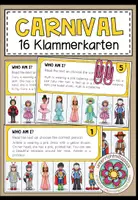 Vorschau - Fördermaterial/Inklusion - CARNIVAL - 16 Reading Klammerkarten - Deckblatt