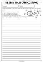Vorschau - Arbeitsblätter - Design your own costume - Writing - Seite 2