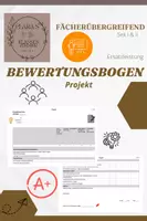 Vorschau - Arbeitsblätter - Bewertungsbogen Projekt / kreative Arbeit (Ersatzleistung) - Deckblatt
