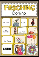 Vorschau - Spiele - FASCHING / KARNEVAL- Domino - Deckblatt