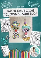 Vorschau - Unterrichtsreihen - Bastelvorlage "Clowns-Mobile" Fasching Karneval - Deckblatt