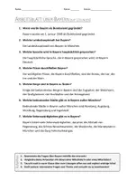 Vorschau - Arbeitsblätter - AB mit Fragen zum Thema "Bayern" + Lösungsblatt + Mindmap + Infografik - Seite 3