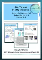 Vorschau - Stundenentwürfe - 🧪 Stoffe und Stoffgemische _ Unterrichtsmaterial AB /Versuch - Deckblatt