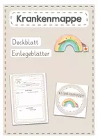 Vorschau - Anderer Materialtyp - Krankenmappe (Regenbogenstil) - Deckblatt