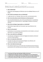 Vorschau - Arbeitsblätter - AB mit Fragen zum Thema "Elektrizität" + Lösungsblatt + Mindmap + Infografik - Seite 3