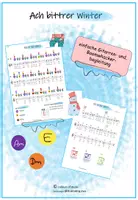 Vorschau - Anderer Materialtyp - "ach bittrer Winter" Boomwhacker- und Gitarrenbegleitung - Deckblatt