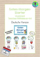 Vorschau - Arbeitsblätter - Großes Materialpaket - Tafelkalender mit Guten-Morgen-Starter DEUTSCH/ENGLISCH - Seite 1