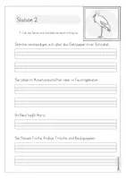 Vorschau - Arbeitsblätter - Tiere der Wiese, lesen und abschreiben, Klasse 1,2 - Seite 2