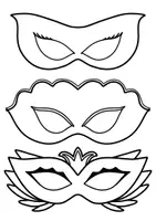 Vorschau - Mal- und Bastelvorlagen - 20 Masken für Fasching & Karneval - zum Selbstgestalten & Basteln - Seite 3