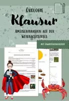Vorschau - Test - Klausur Ökologie Neobiota Nahrungsnetze Trophiestufen - Deckblatt